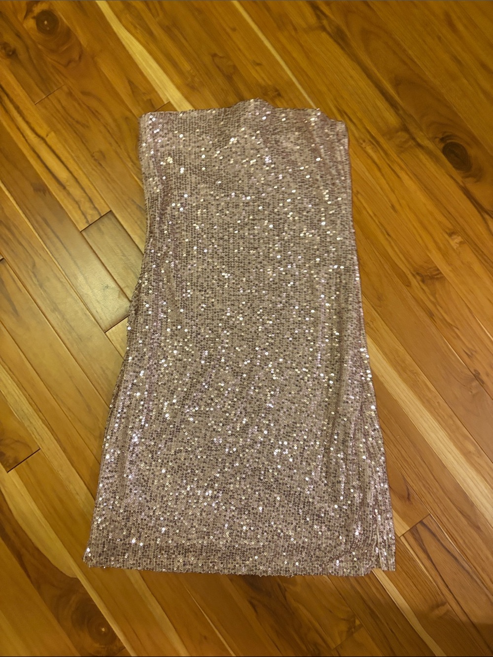 Urban Outfitters mauve Sequin Strapless Dress